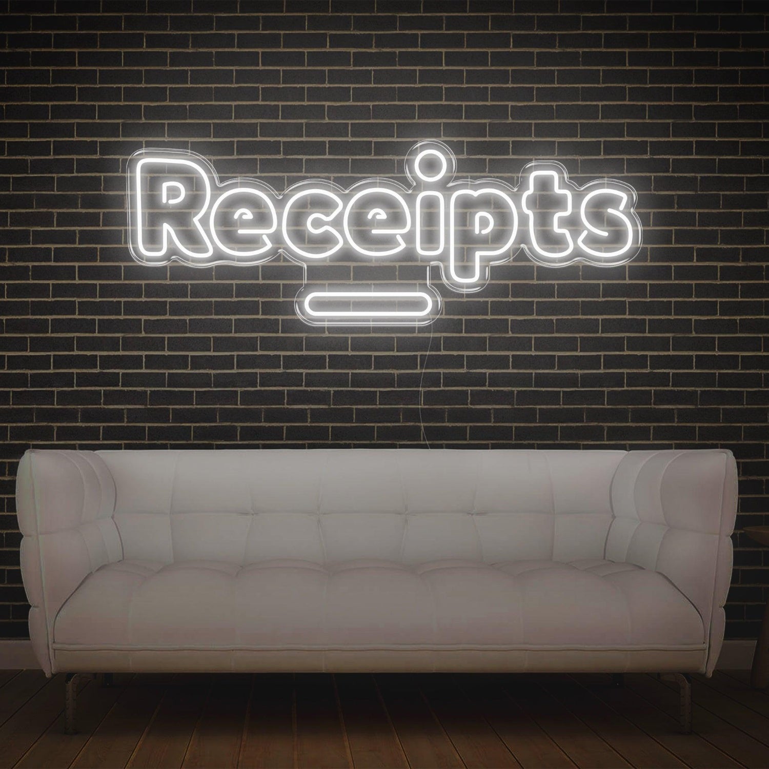 Bright Pink Receipts Led Neon Sign For Shop Counter Indoor Decor | Shineneon