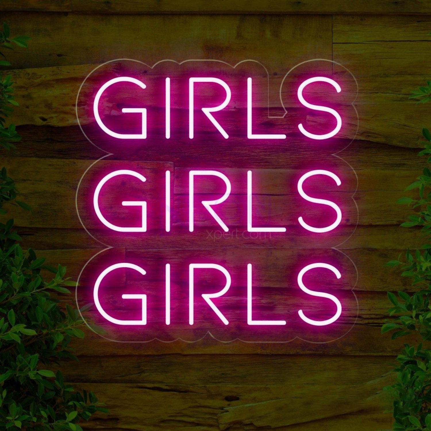 Bright Pink Trio Girls Led Neon Sign For Girls Bedroom Cafe Decor | Shineneon