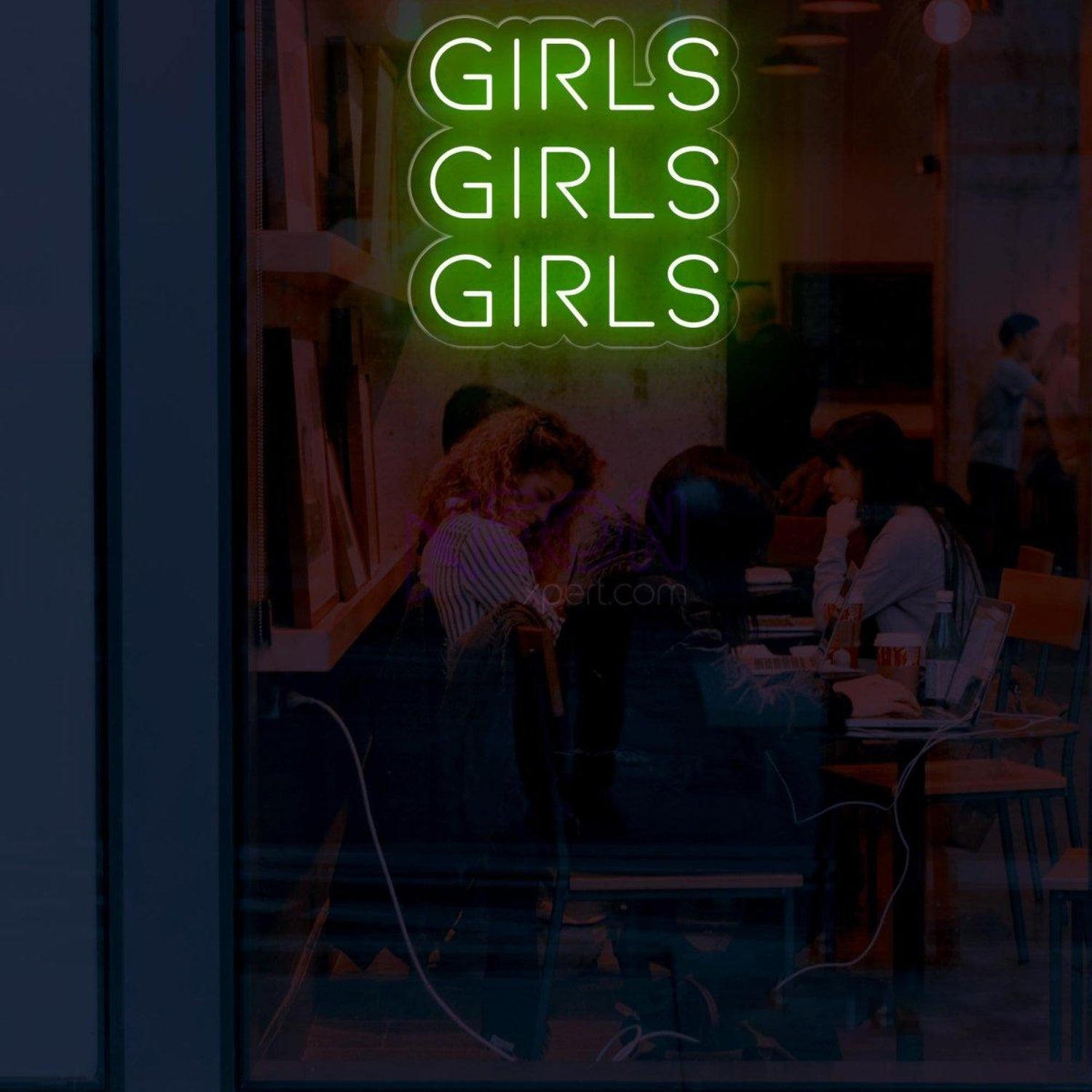 Bright Pink Trio Girls Led Neon Sign For Girls Bedroom Cafe Decor | Shineneon
