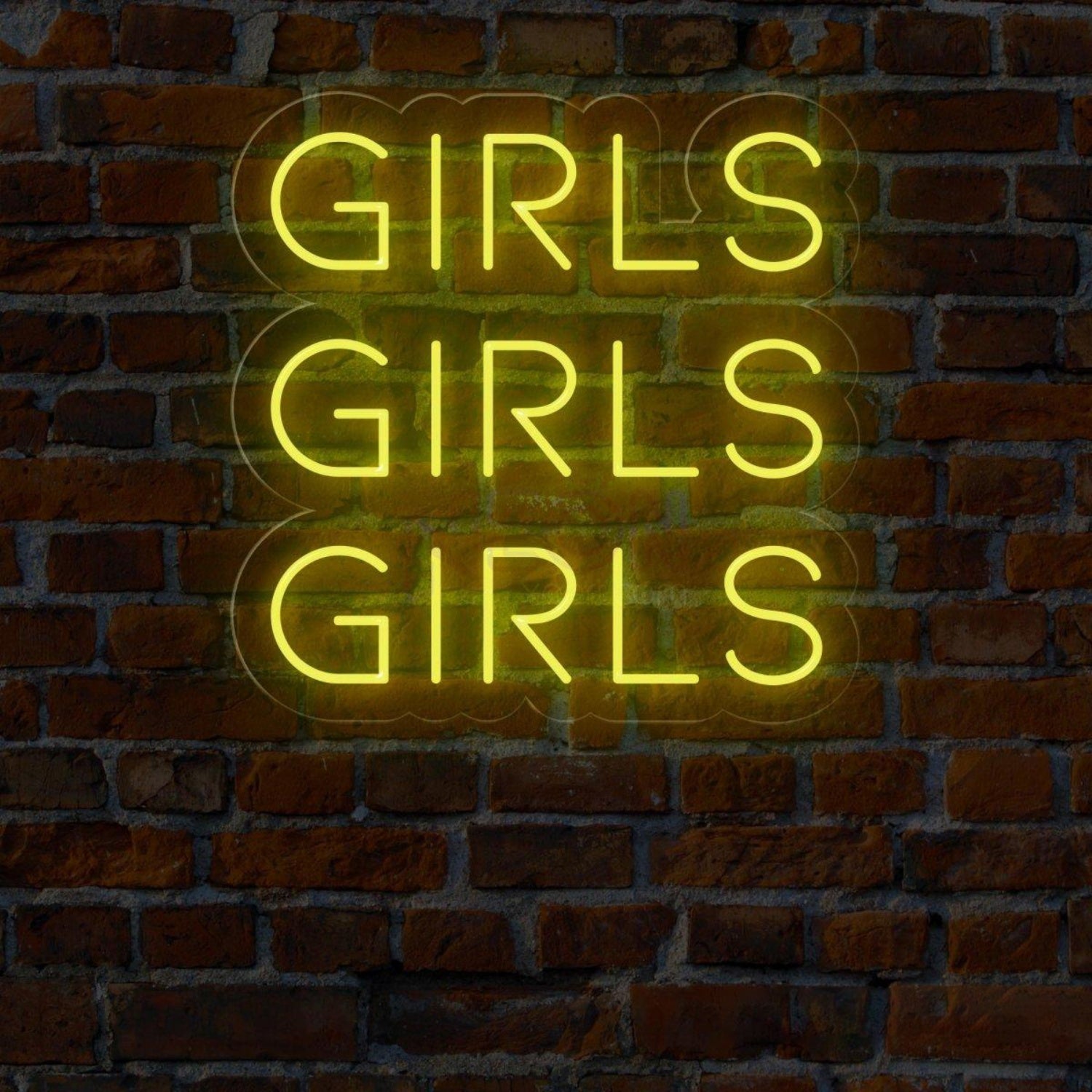 Bright Pink Trio Girls Led Neon Sign For Girls Bedroom Cafe Decor | Shineneon