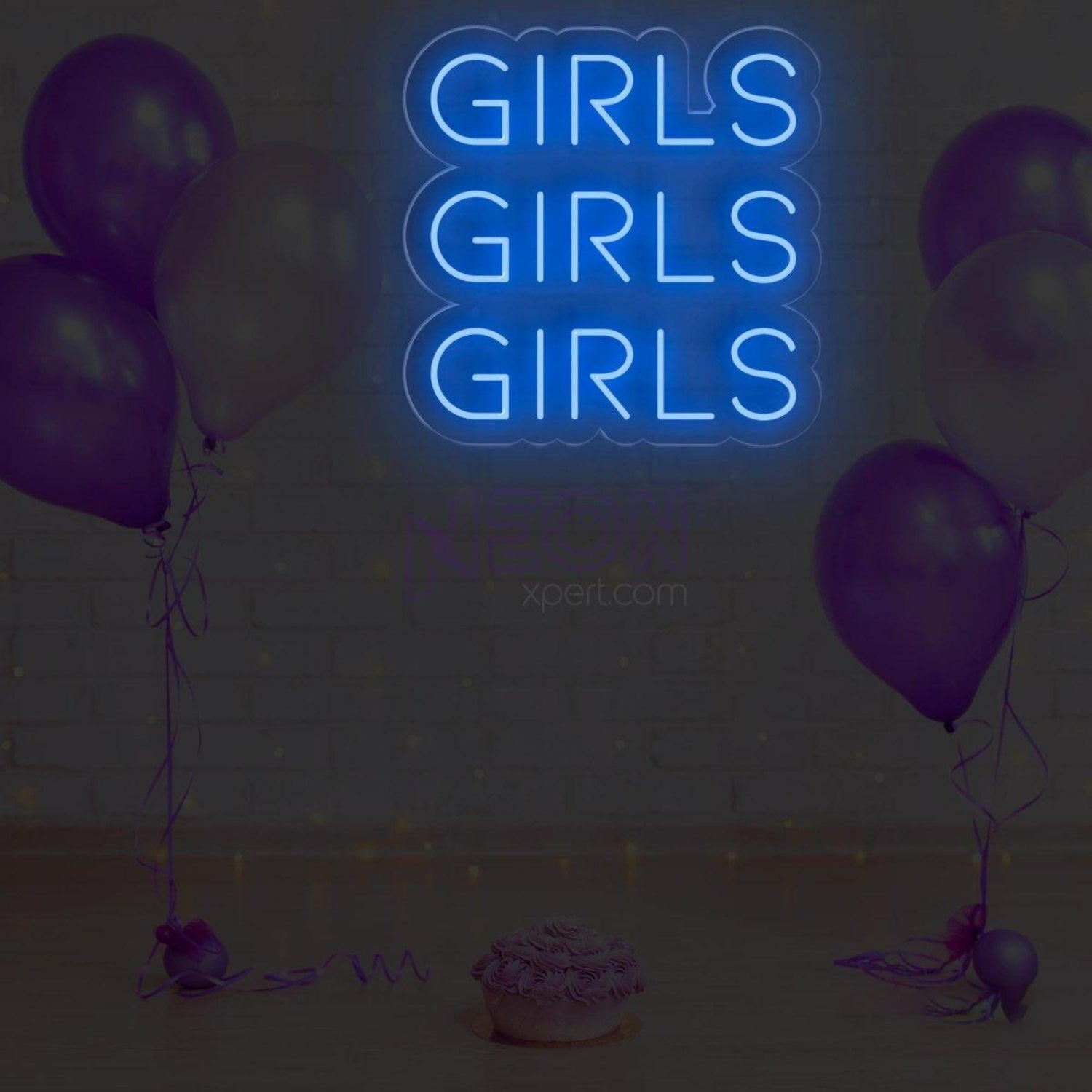 Bright Pink Trio Girls Led Neon Sign For Girls Bedroom Cafe Decor | Shineneon