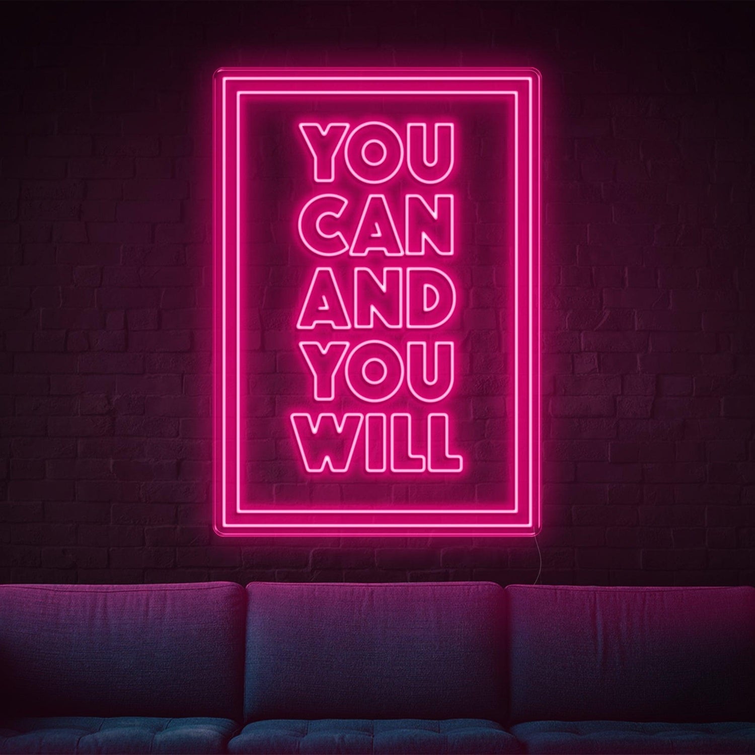 Bright Pink You Can And You Will Led Neon Sign For Home Decor | Shineneon