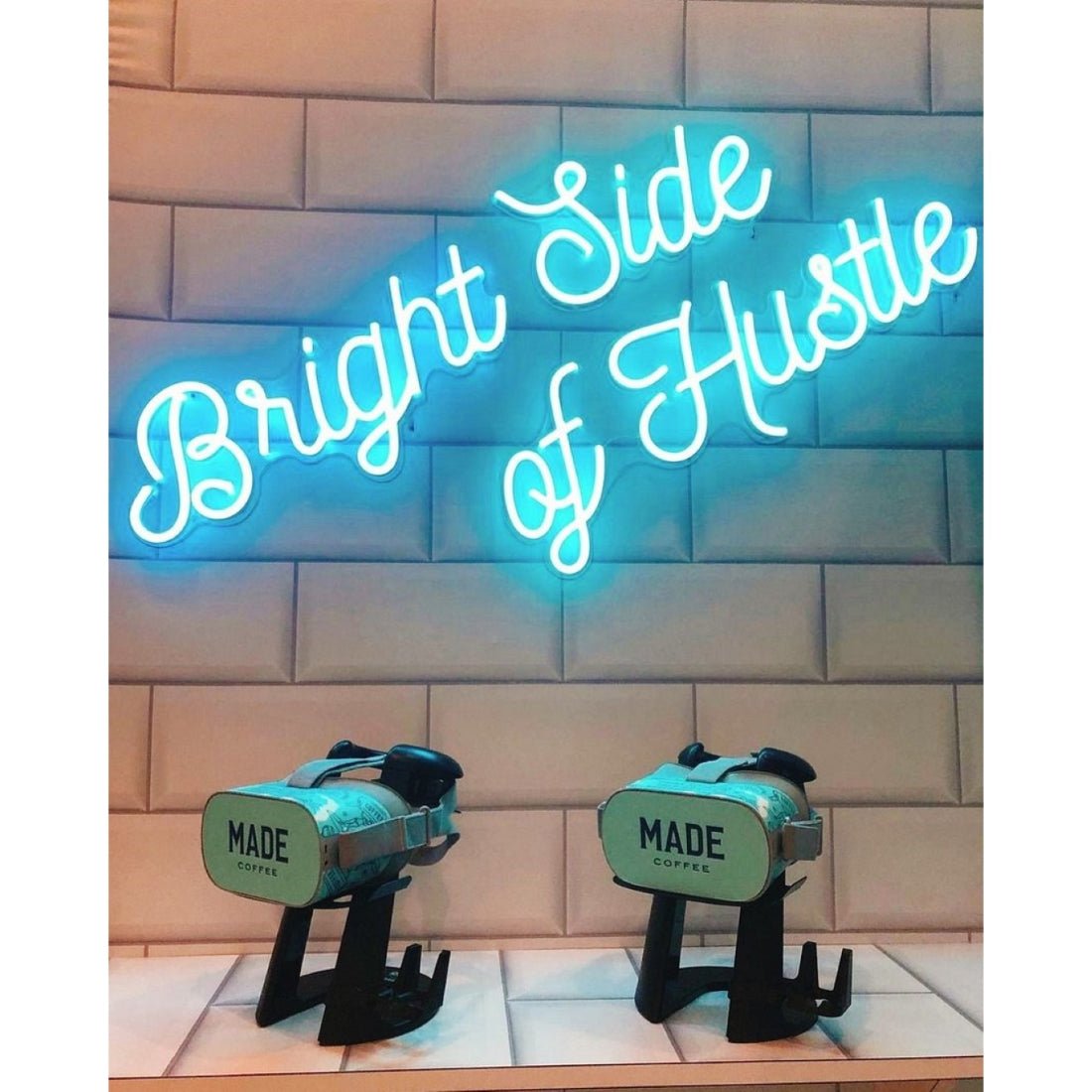 Bright Side Of Hustle Led Sign Business Neon Sign - Shineneon