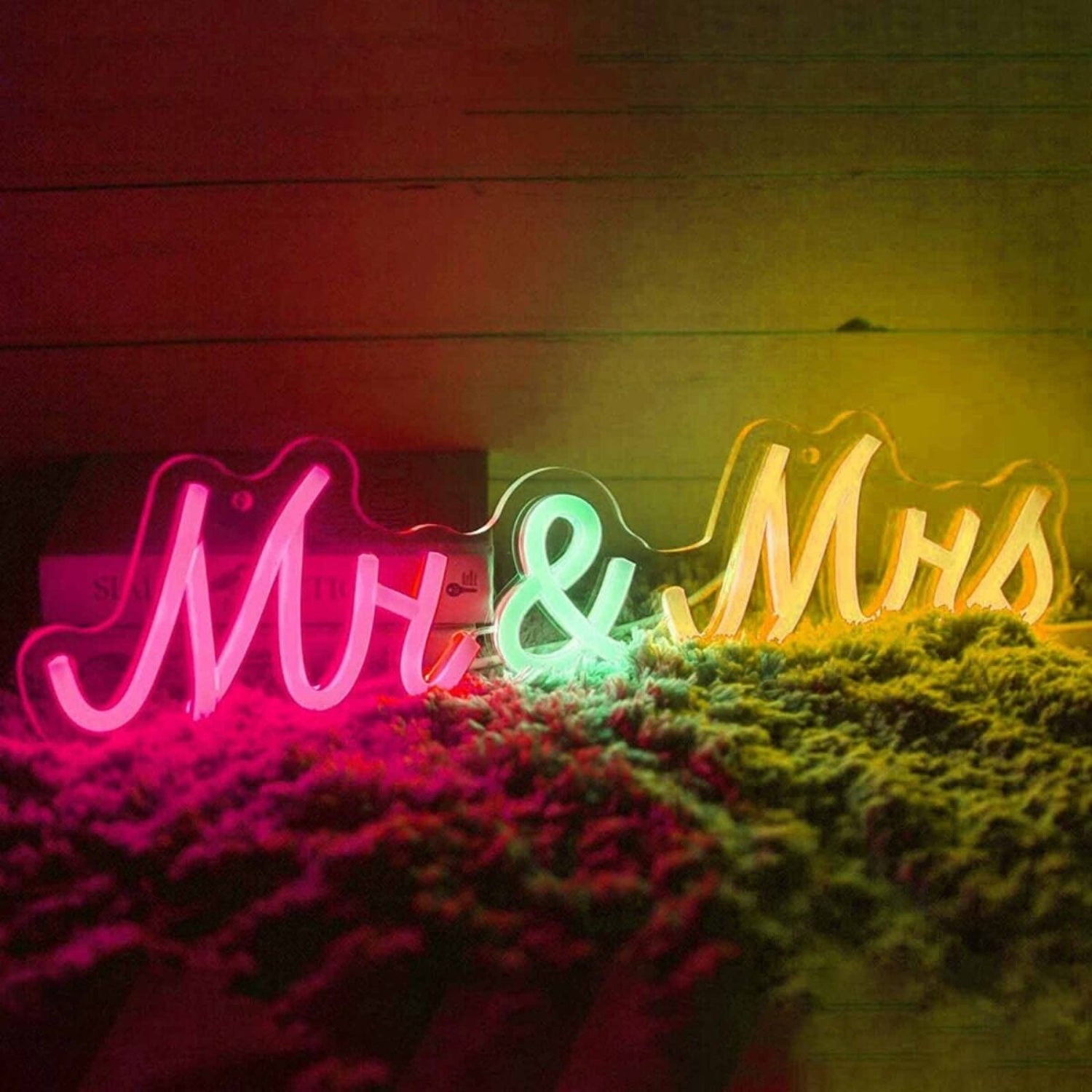 Bright Vivid Mr And Mrs Wedding Led Neon Sign | Shineneon