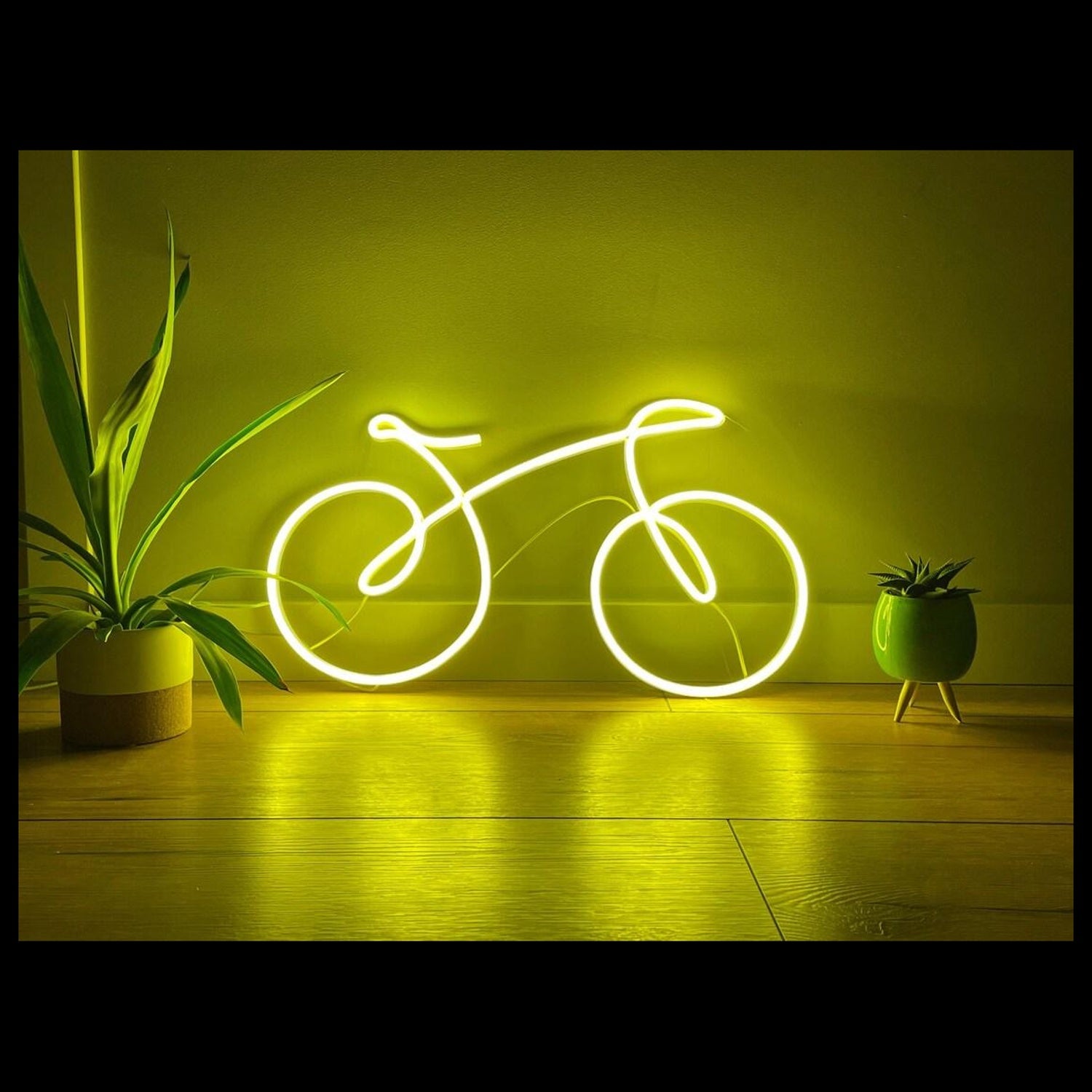 Bright Yellow Bicycle Led Neon Sign For Modern Home Decor | Shineneon
