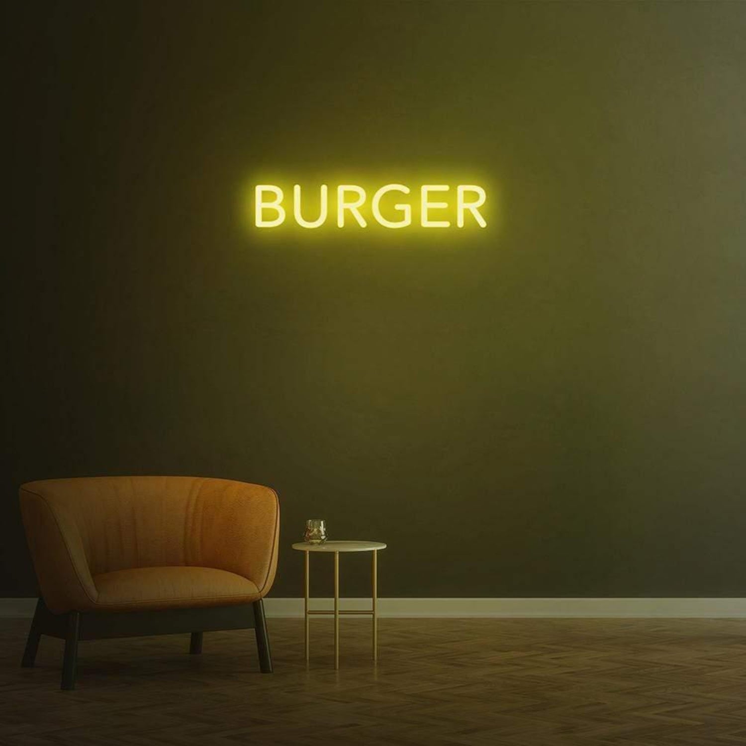 Bright Yellow Burger Led Neon Sign For Restaurant Cafe Decor | Shineneon