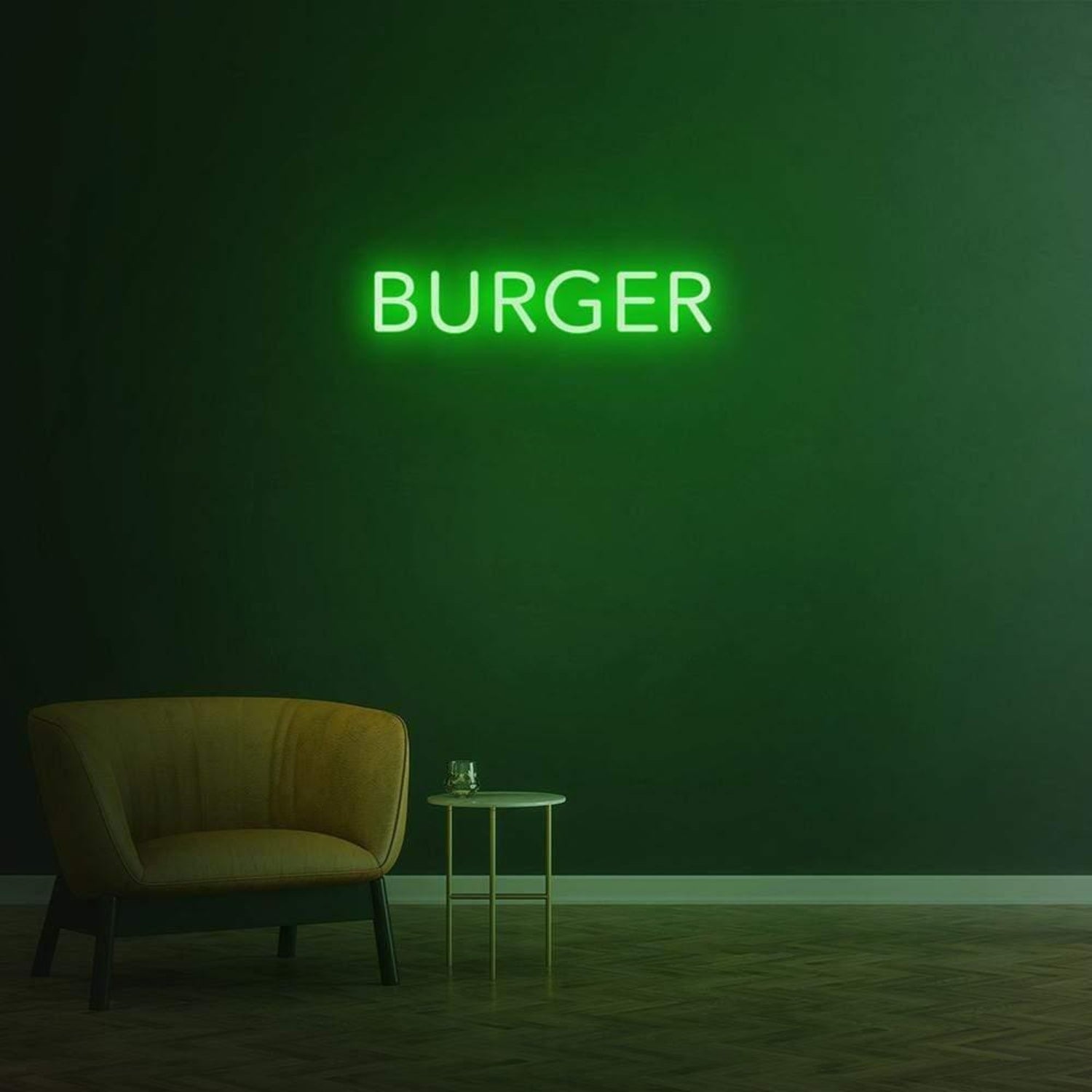 Bright Yellow Burger Led Neon Sign For Restaurant Cafe Decor | Shineneon