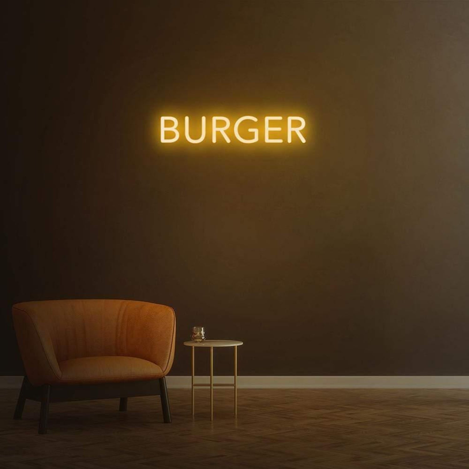 Bright Yellow Burger Led Neon Sign For Restaurant Cafe Decor | Shineneon