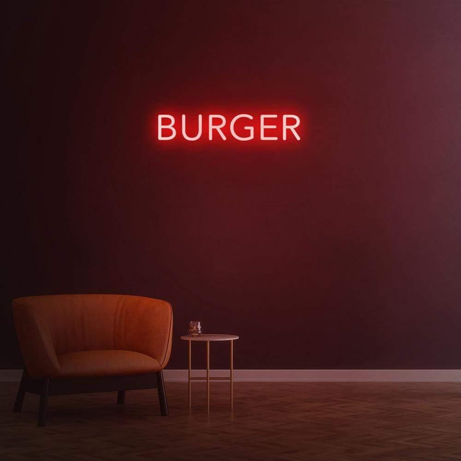 Bright Yellow Burger Led Neon Sign For Restaurant Cafe Decor | Shineneon