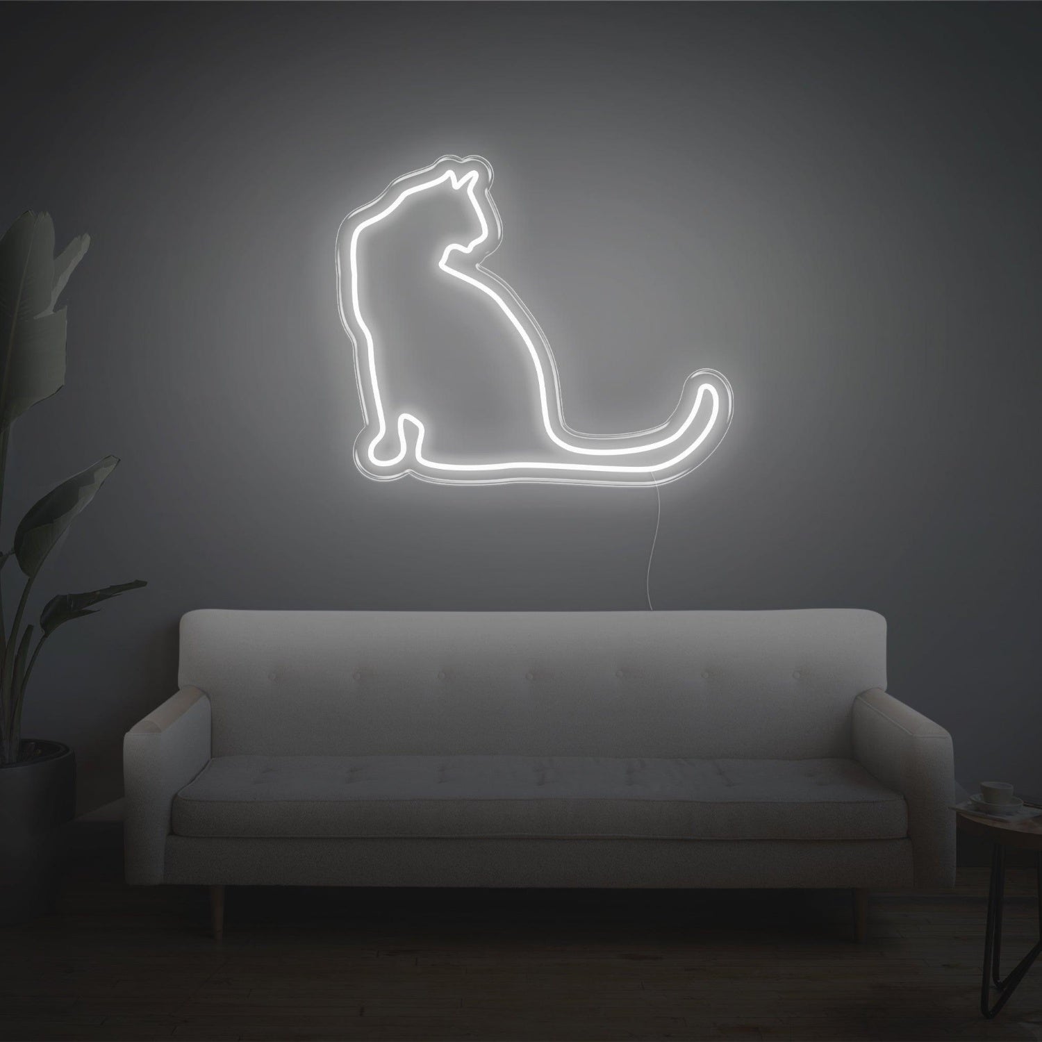 Bright Yellow Cat Silhouette Led Neon Sign Home Decor | Shineneon