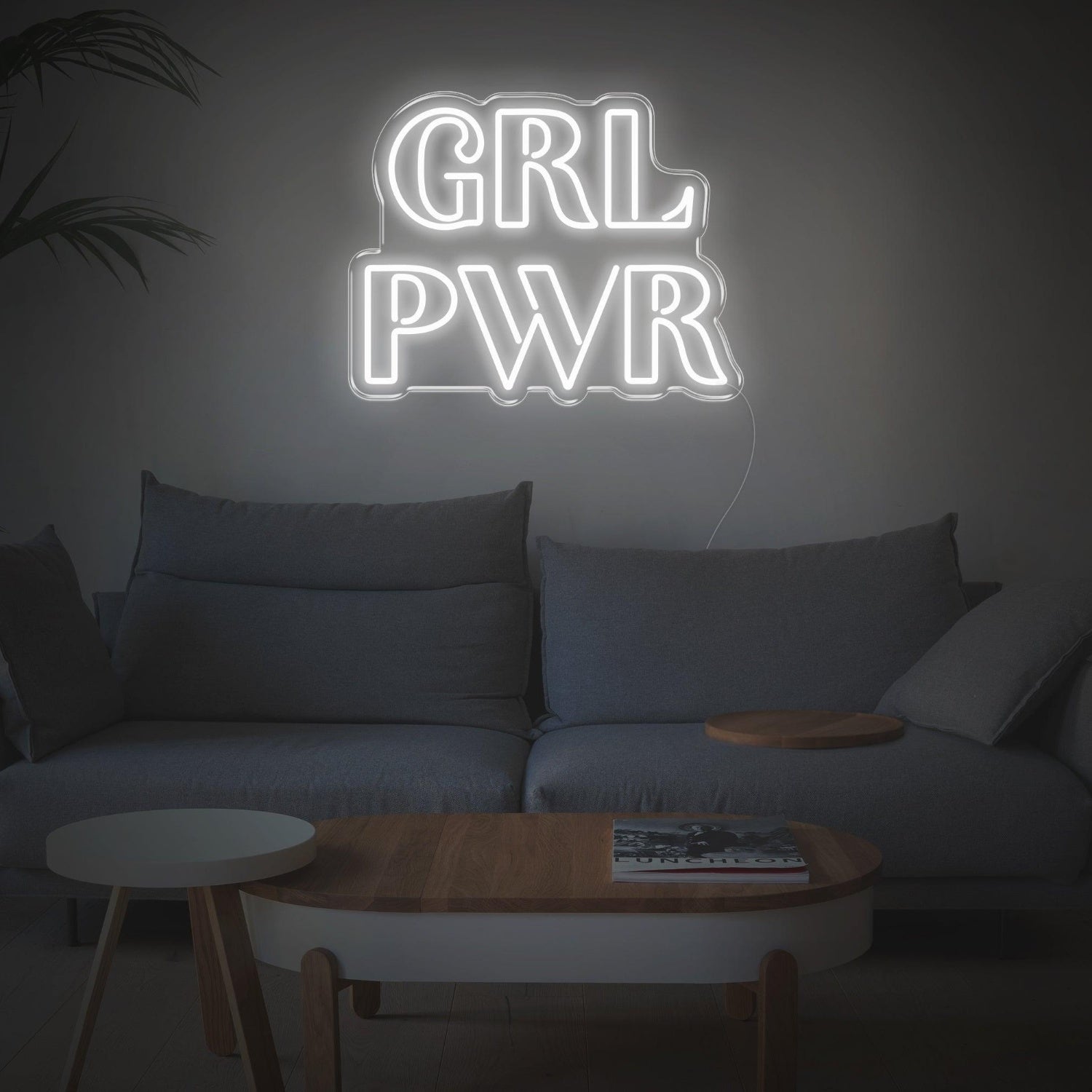 Bright Yellow Grl Pwr Led Neon Sign For Home Decor And Feminine Spaces | Shineneon