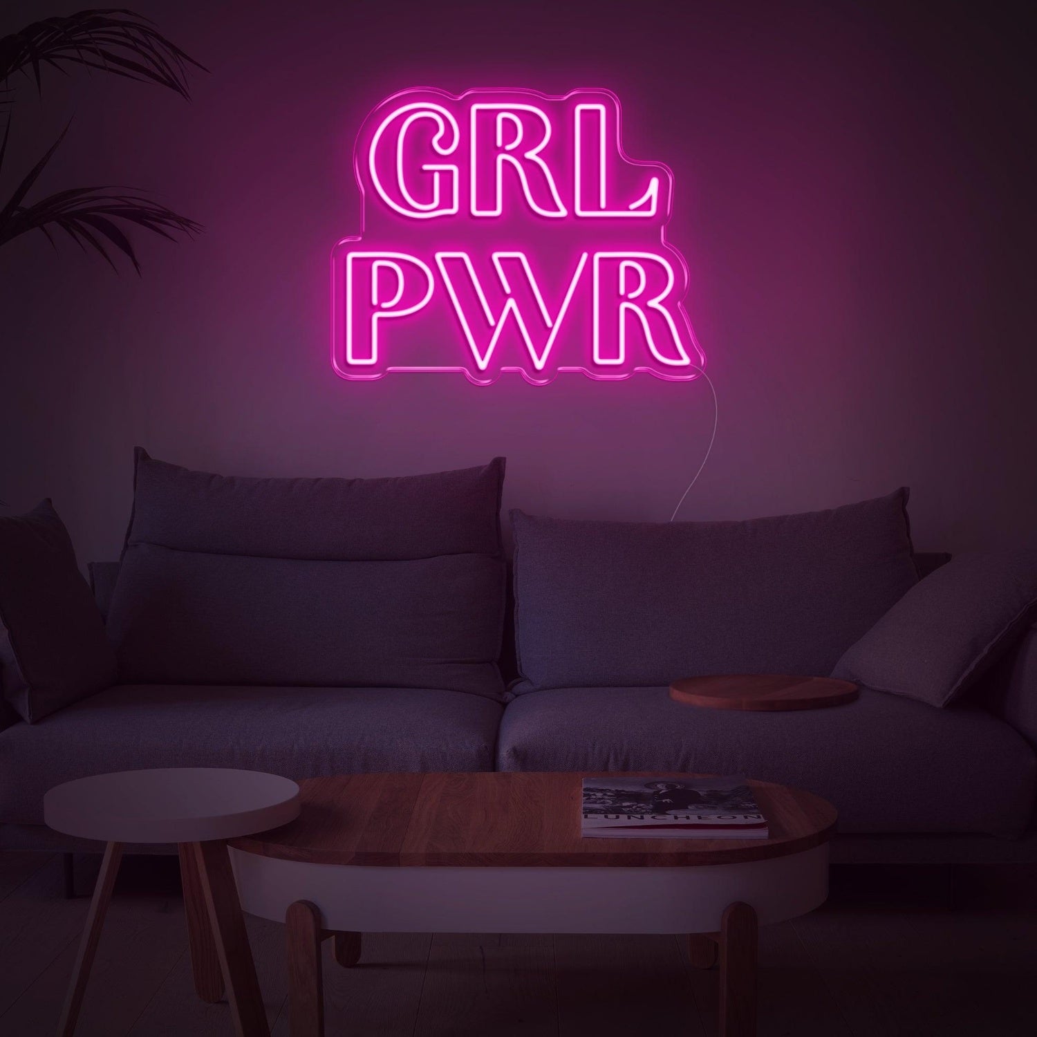 Bright Yellow Grl Pwr Led Neon Sign For Home Decor And Feminine Spaces | Shineneon