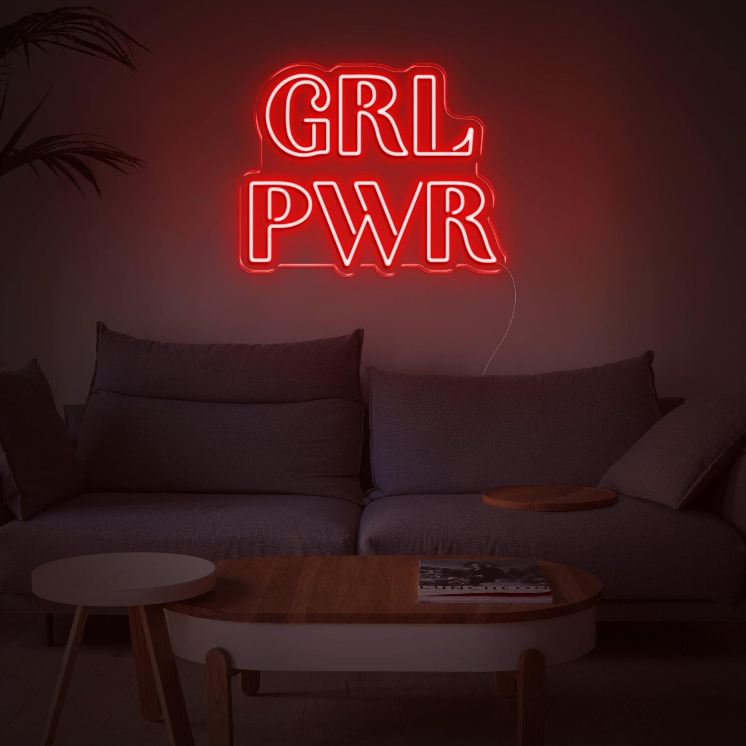 Bright Yellow Grl Pwr Led Neon Sign For Home Decor And Feminine Spaces | Shineneon