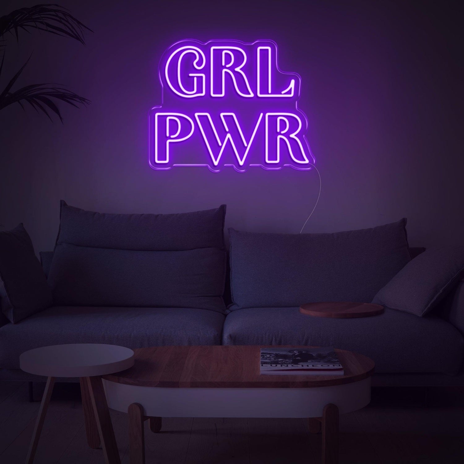 Bright Yellow Grl Pwr Led Neon Sign For Home Decor And Feminine Spaces | Shineneon