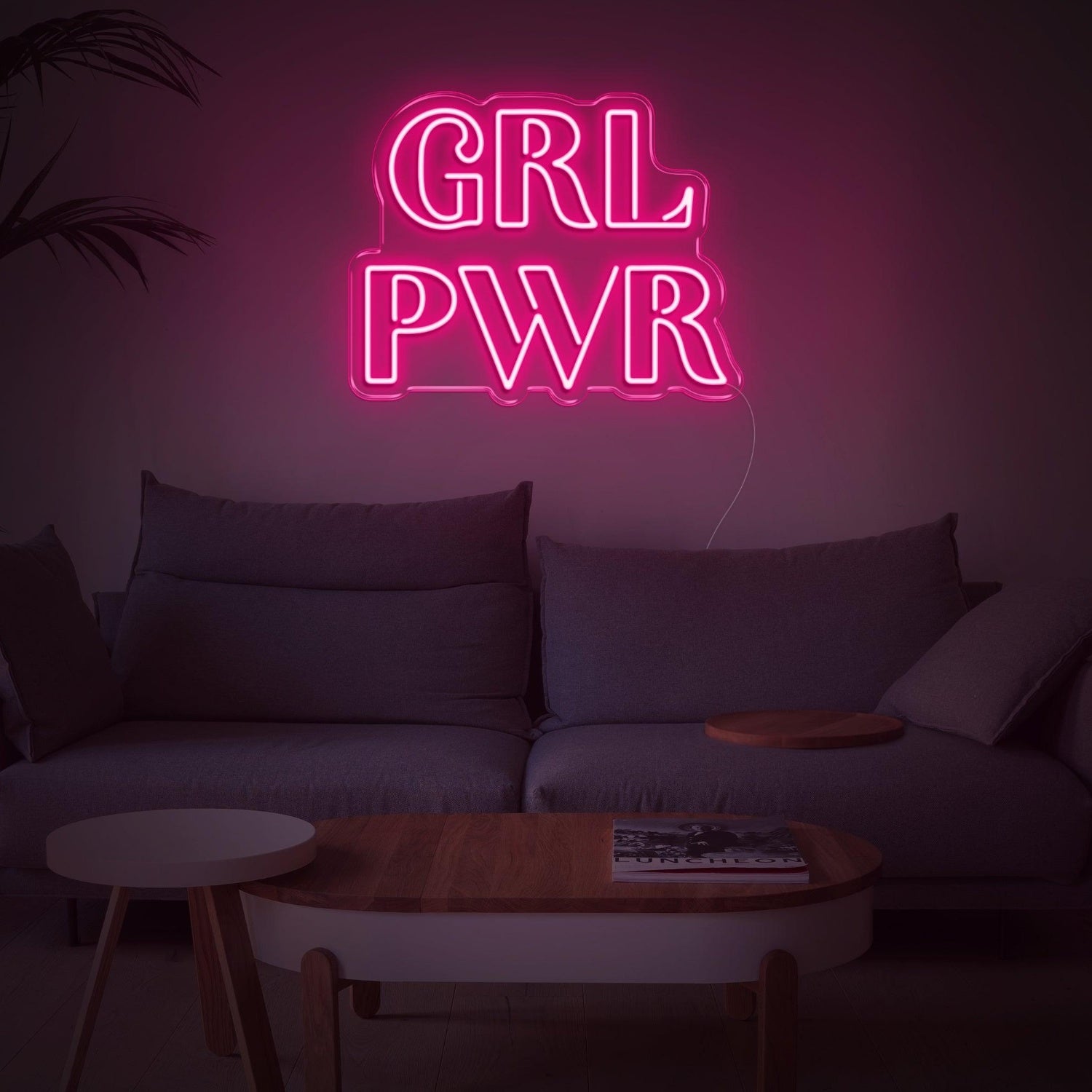 Bright Yellow Grl Pwr Led Neon Sign For Home Decor And Feminine Spaces | Shineneon