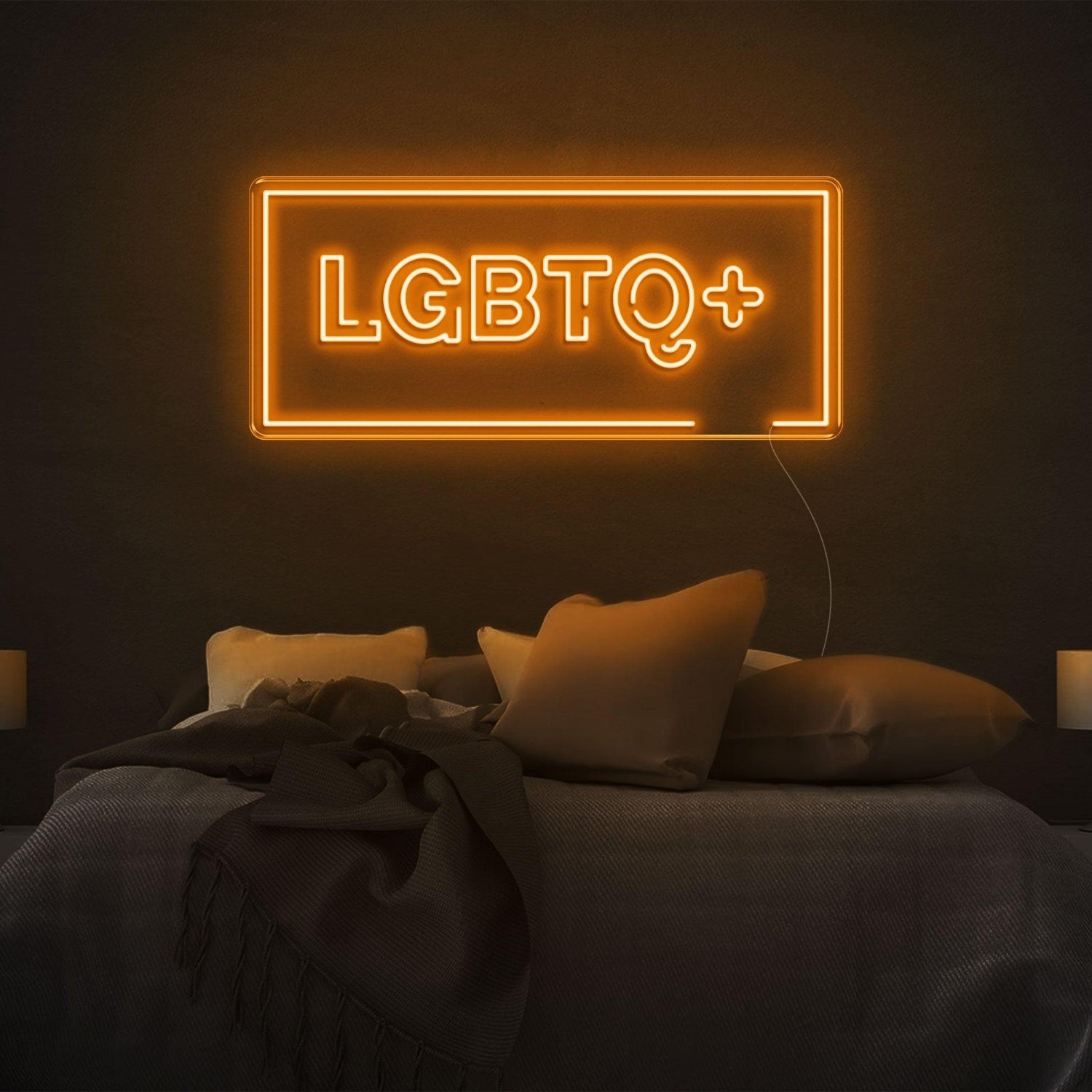Bright Yellow Lgbtq+ Led Neon Sign For Bedroom Decor | Shineneon