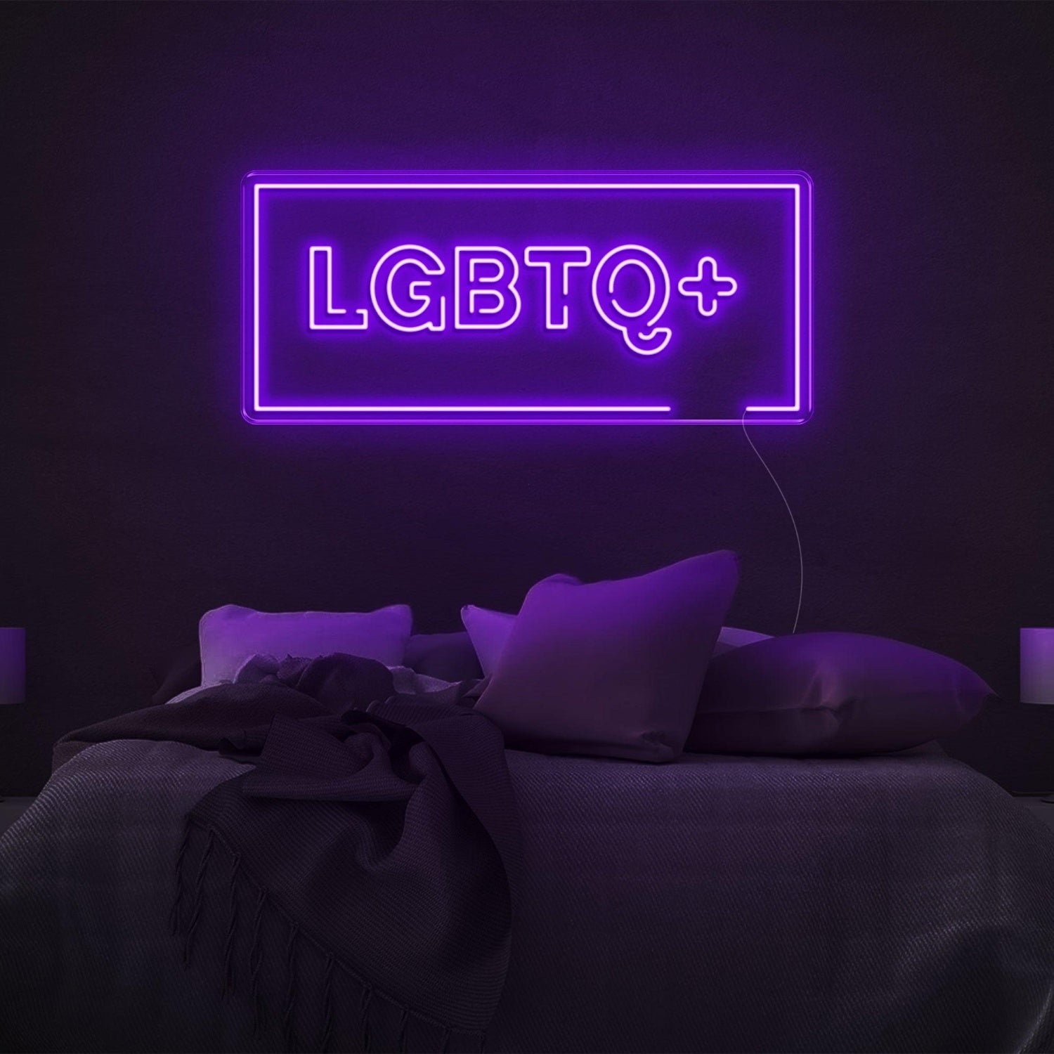 Bright Yellow Lgbtq+ Led Neon Sign For Bedroom Decor | Shineneon