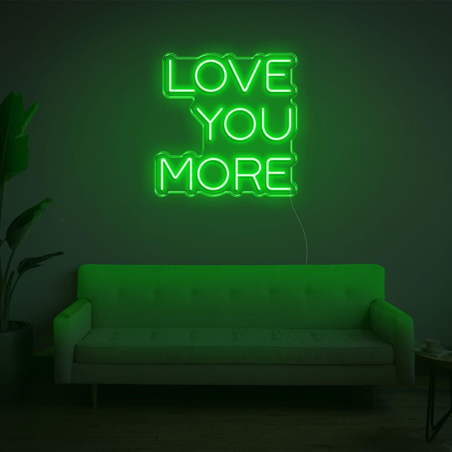 Bright Yellow Love You More Led Neon Sign For Bedroom Living Room Home Decor | Shineneon