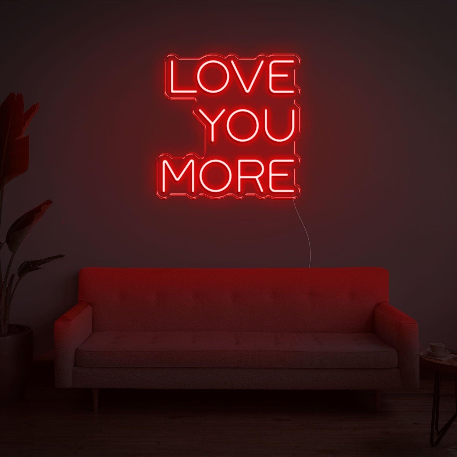 Bright Yellow Love You More Led Neon Sign For Bedroom Living Room Home Decor | Shineneon