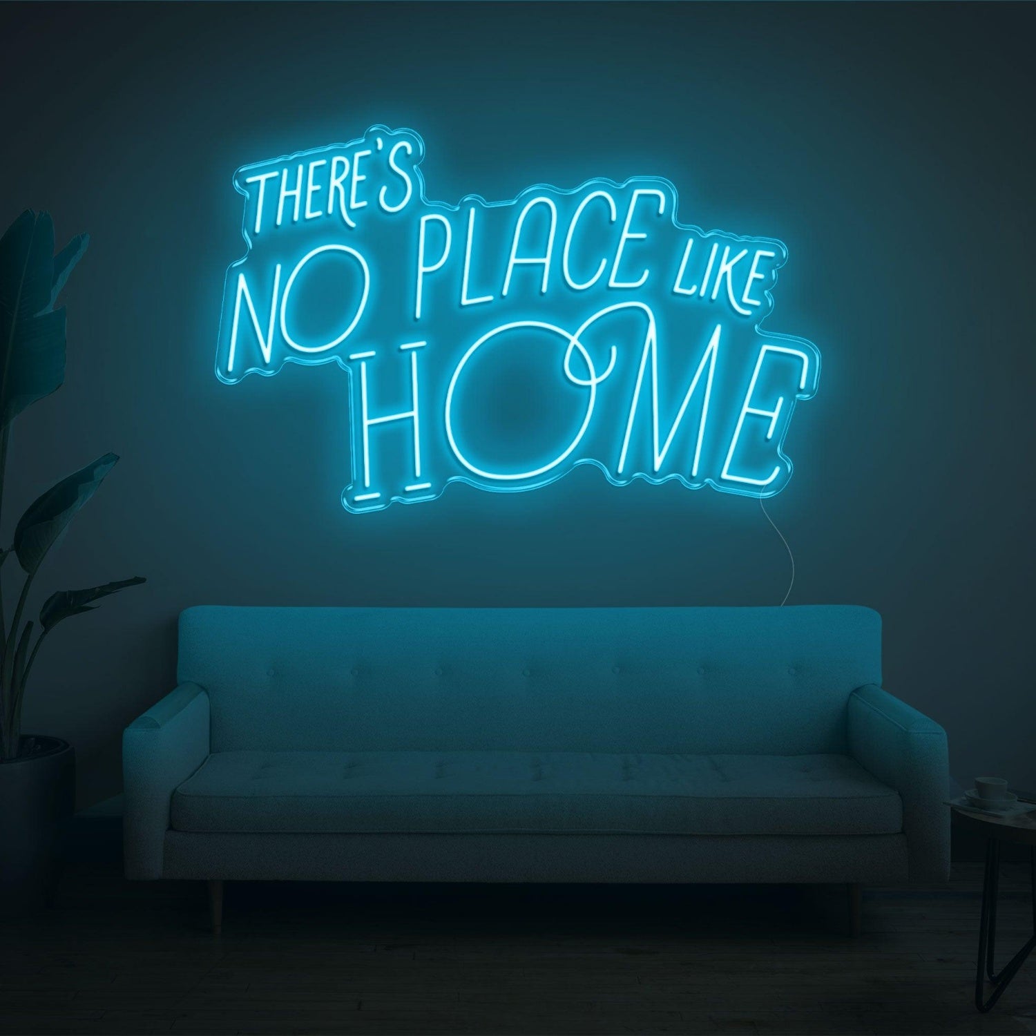 Bright Yellow Theres No Place Like Home Led Neon Sign For Home Decor | Shineneon