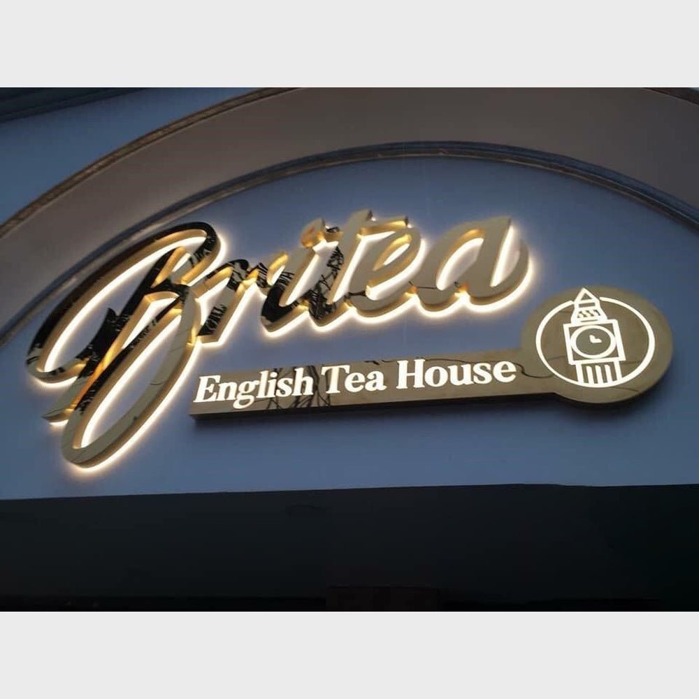 Britea Tea House 3D Backlit Channel Letters Led Light Sign - Shineneon