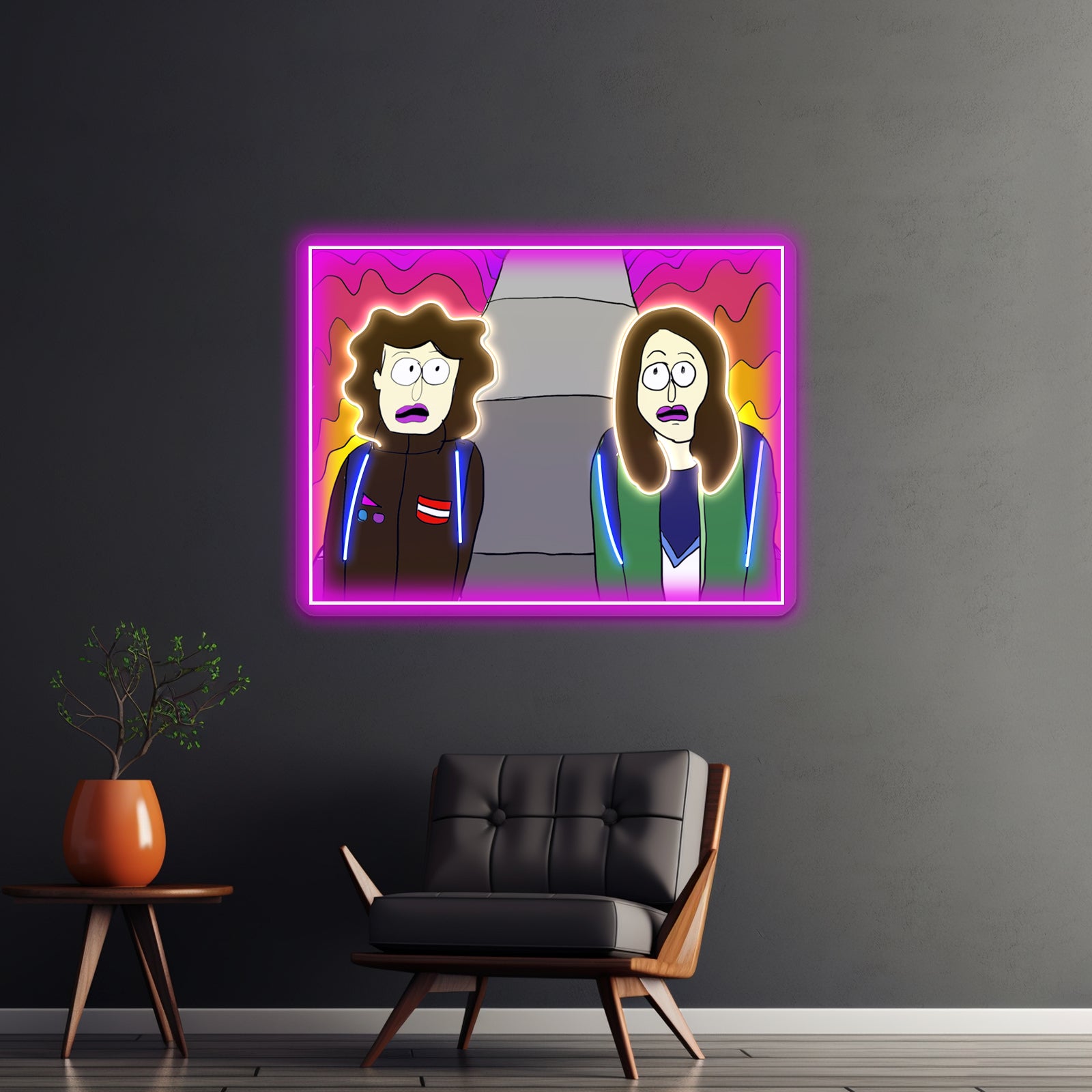 Broad City Mushrooms Artwork Led Neon Sign