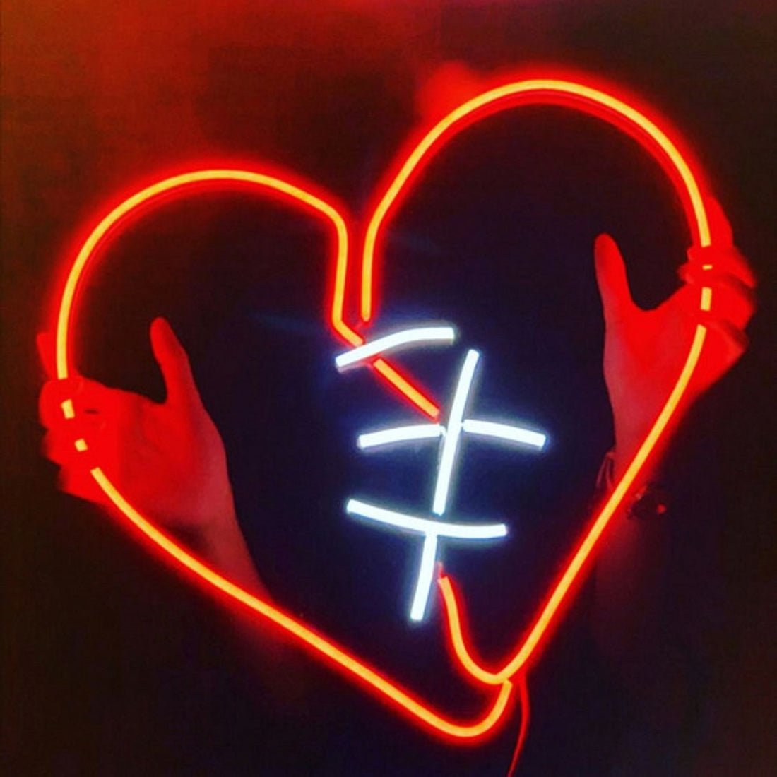 Broken Heart Led Sign Business Neon Signs - Shineneon