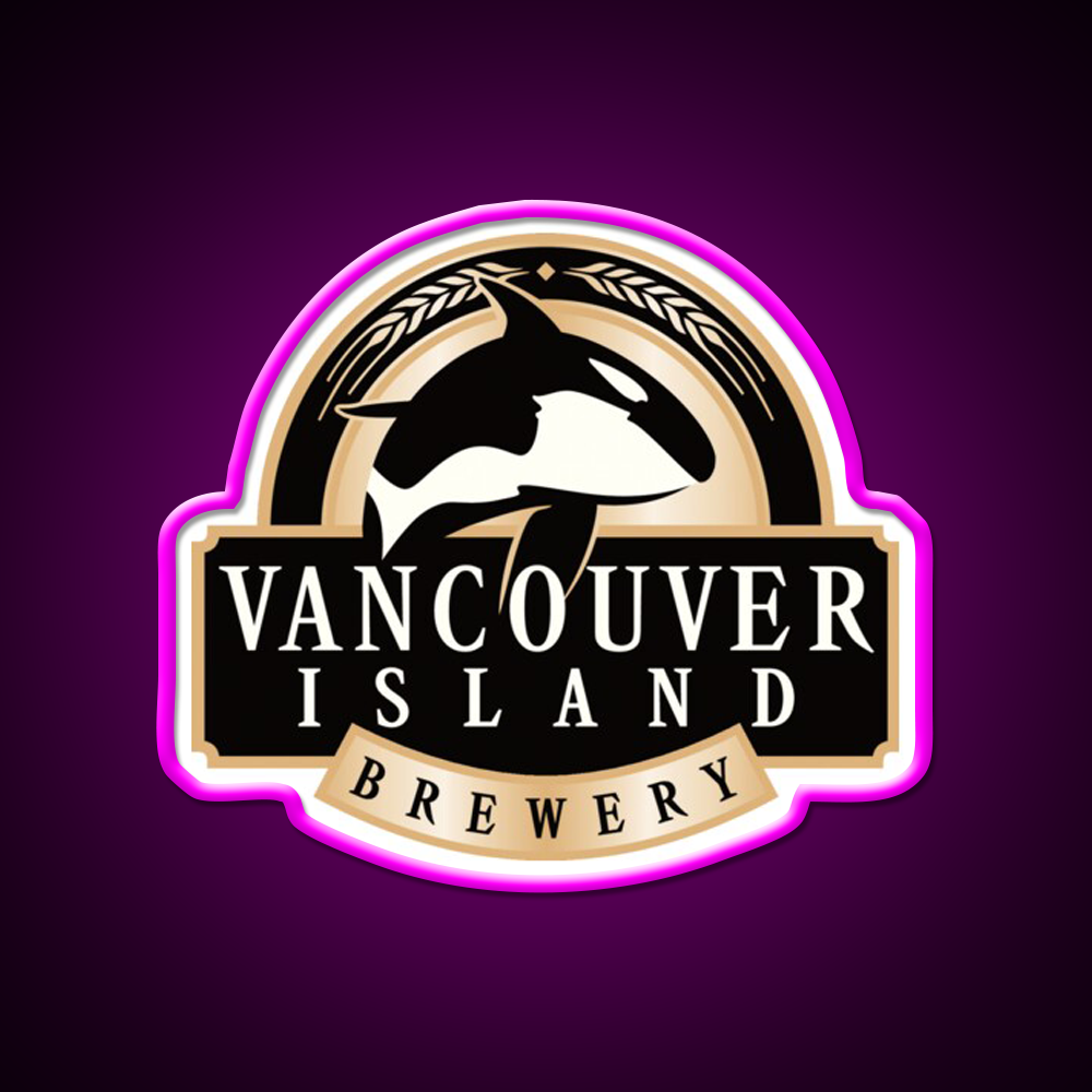 Brookeart Holiday In Vancouver Island Beer Bar Decor Led Neon Sign Rgb Color - Neon sign mounted on wall in room