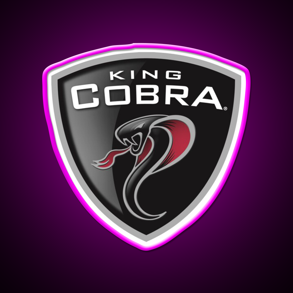 Brookeart King Cobra Beer Bar Decor Led Neon Sign Rgb Color - Neon sign mounted on wall in room