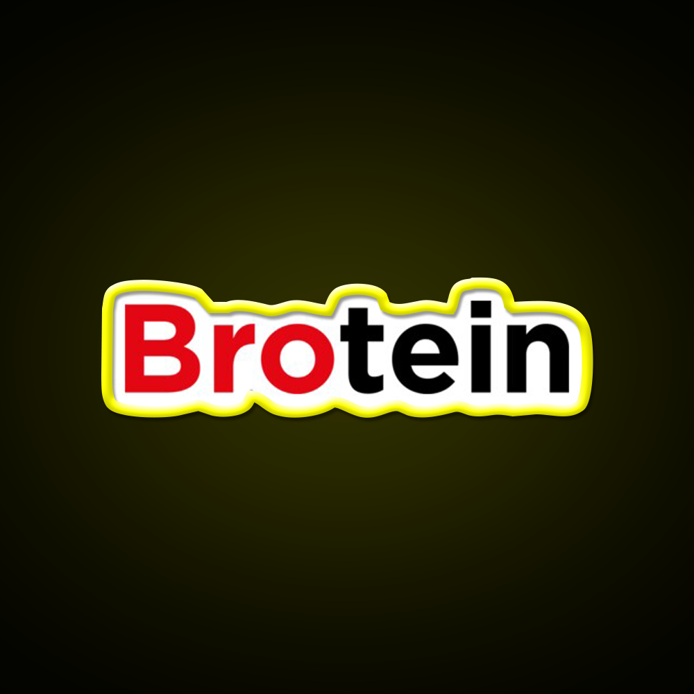 Brotein Gym Fitness Led Neon Sign Rgb Color
