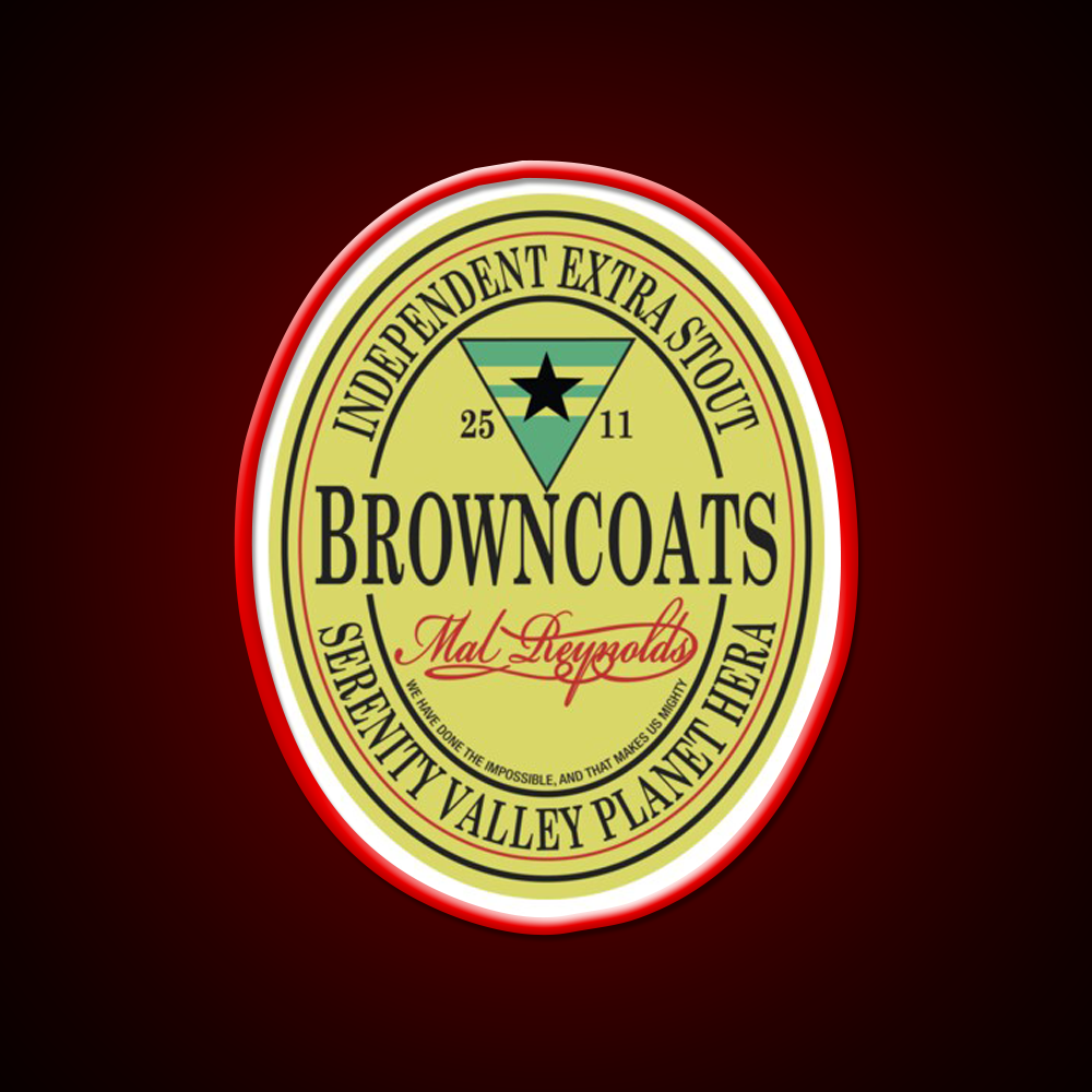 Browncoats Independent Extra Stout Beer Bar Decor Led Neon Sign Rgb Color - LED neon sign view 10