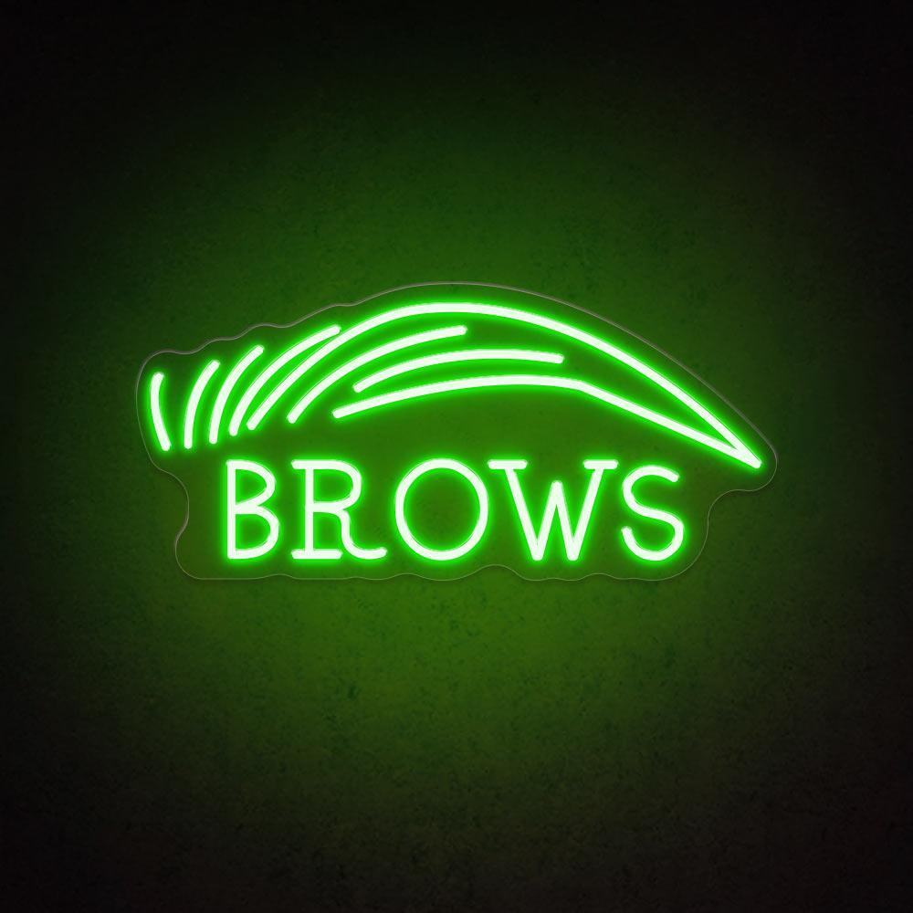 Brows Salon White Brow-Text Led Neon Sign For Beauty Decor | Shineneon