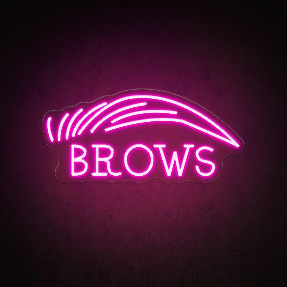 Brows Salon White Brow-Text Led Neon Sign For Beauty Decor | Shineneon