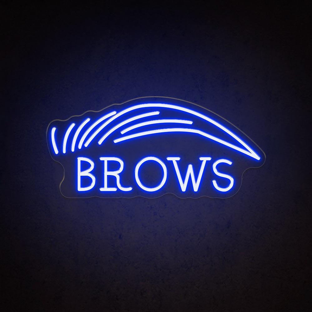 Brows Salon White Brow-Text Led Neon Sign For Beauty Decor | Shineneon