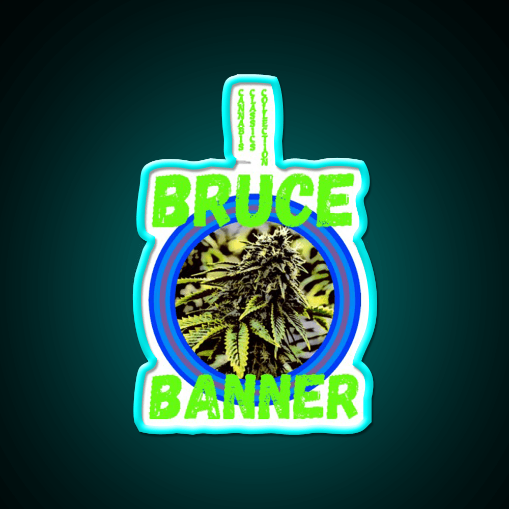 Bruce Banner Trans 7 Hemp Inspired Green Leaf Led Neon Sign Rgb Color - Shineneon