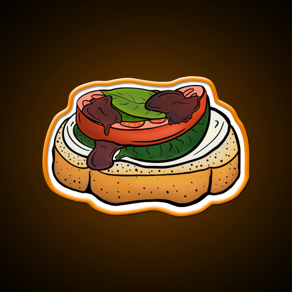 Bruschetta Snack Food Led Neon Sign Rgb Color - Shineneon
