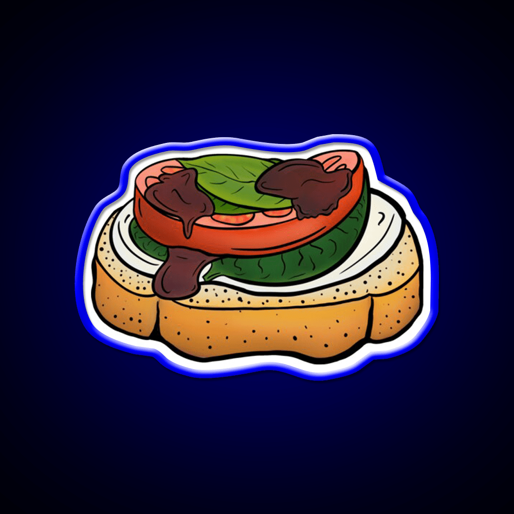 Bruschetta Snack Food Led Neon Sign Rgb Color - Shineneon