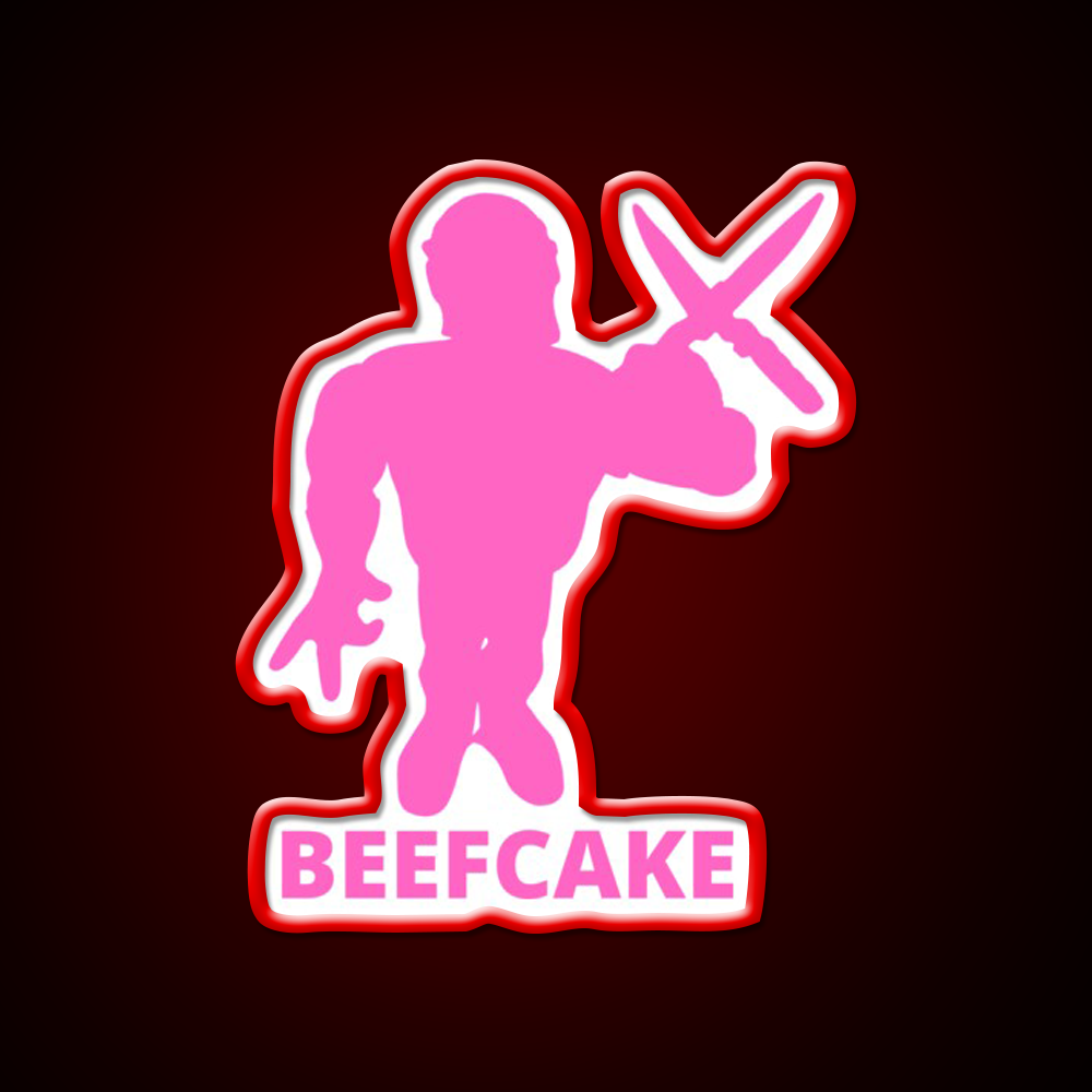 Brutus The Barber Beefcake Barber Shop Haircut Led Neon Sign