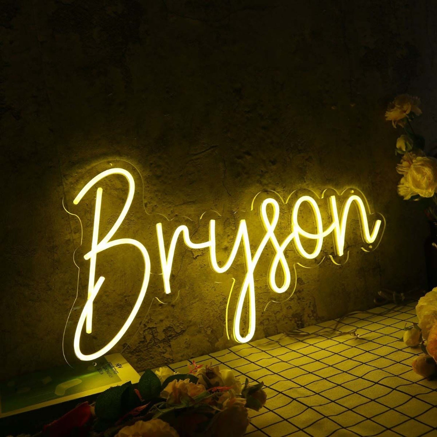 Bryson Yellow Led Neon Sign - Shineneon
