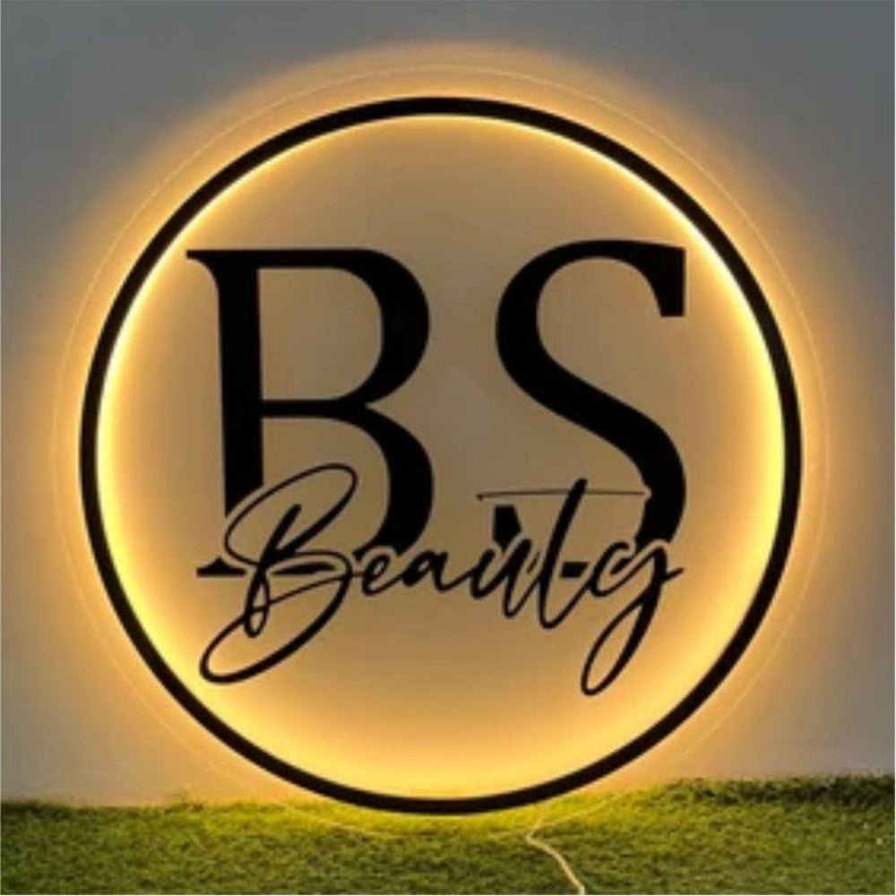 Bs Beauty Acrylic Business Logo Sign - Shineneon