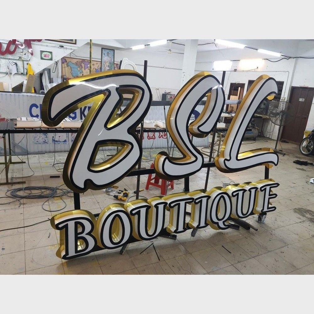 Bsl Boutique 3D Frontlit Channel Letters Led Light Sign - Shineneon
