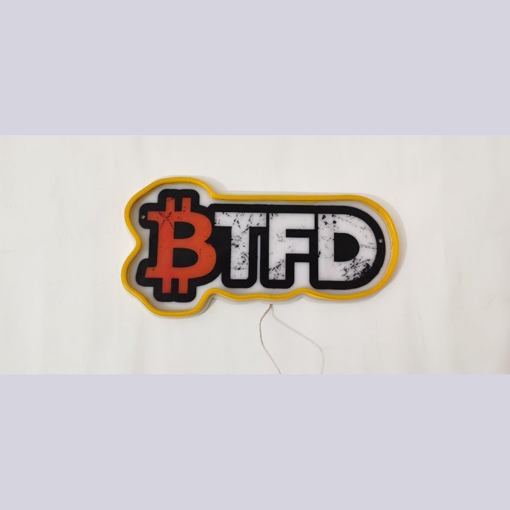 Btfd Buy The Dip Crypto Neon Gift Led Neon Sign - Shineneon