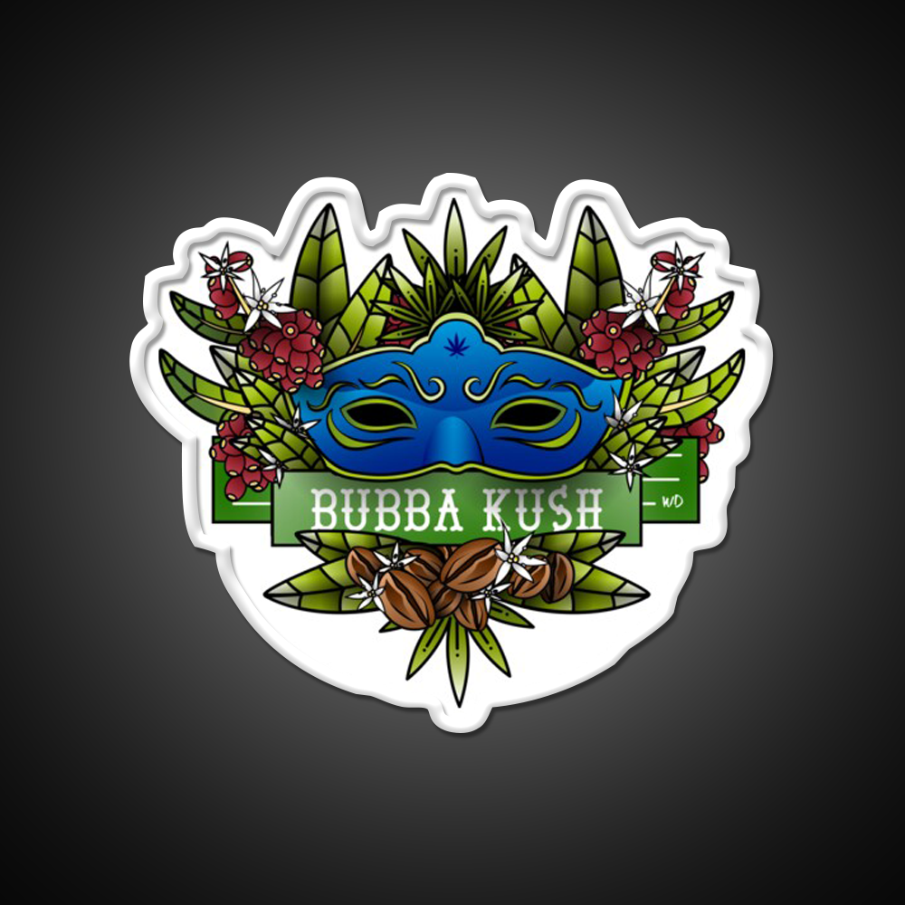 Bubba Kush Hemp Inspired Green Leaf Led Neon Sign Rgb Color - LED neon sign view 11