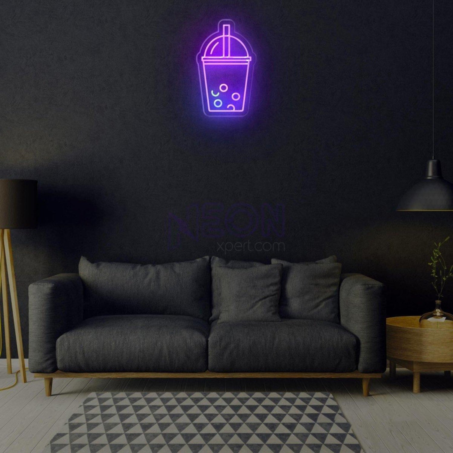 Bubble Tea Cup Led Neon Sign Pink Green Blue Boba Shop Decor | Shineneon