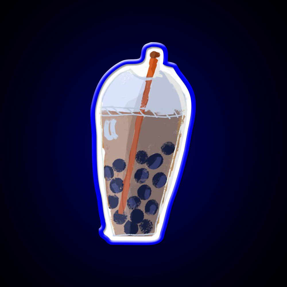 Bubble Tea Me Collage Animation Asian Cultural Led Neon Sign Rgb Color - LED neon sign view 5