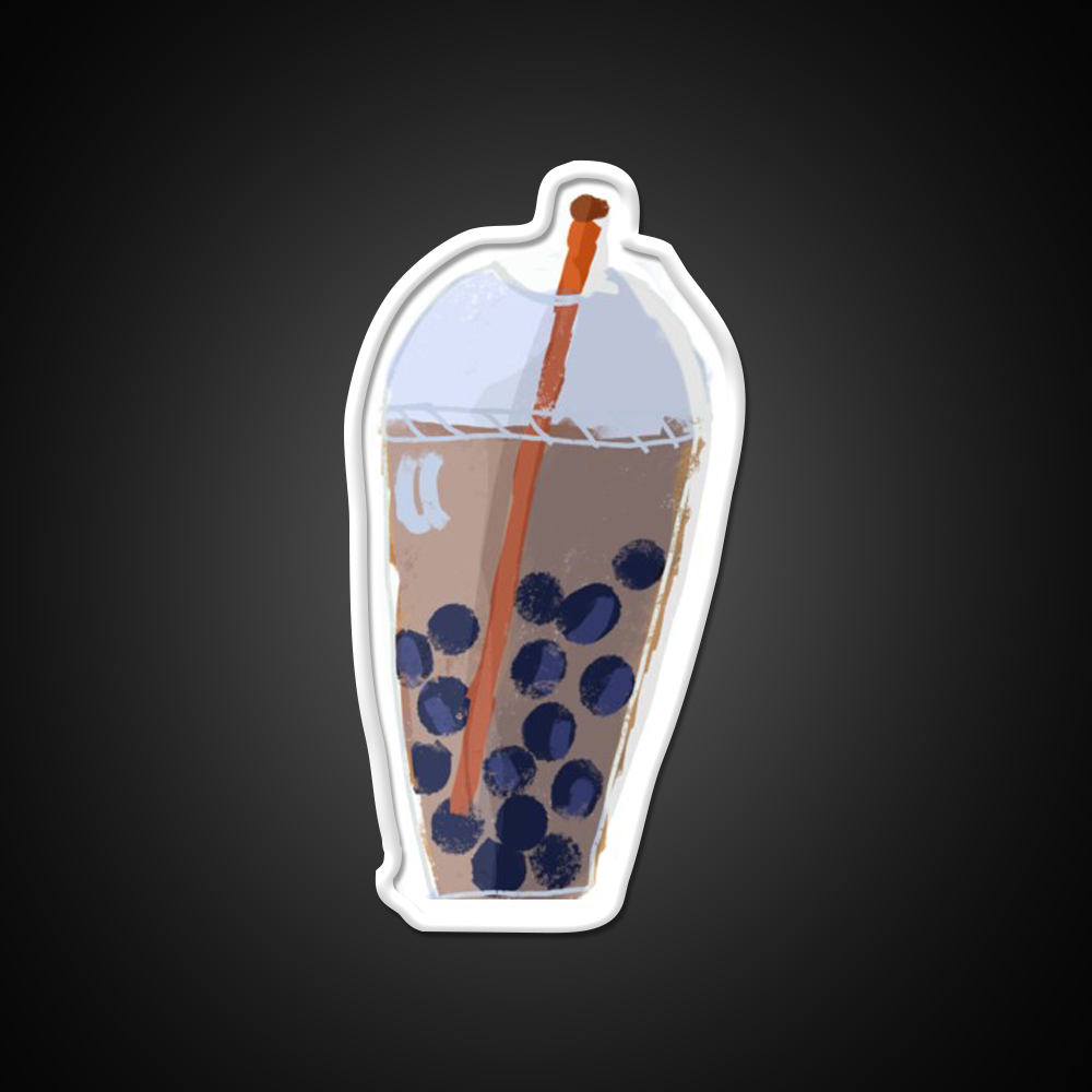 Bubble Tea Me Collage Animation Asian Cultural Led Neon Sign Rgb Color - LED neon sign view 11