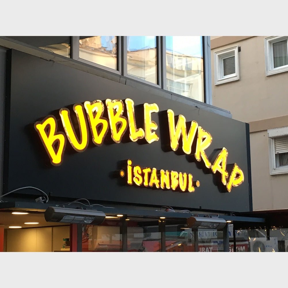 Bubble Wrap Istanbul 3D Frontlit Channel Letters Led Light Sign - Shineneon