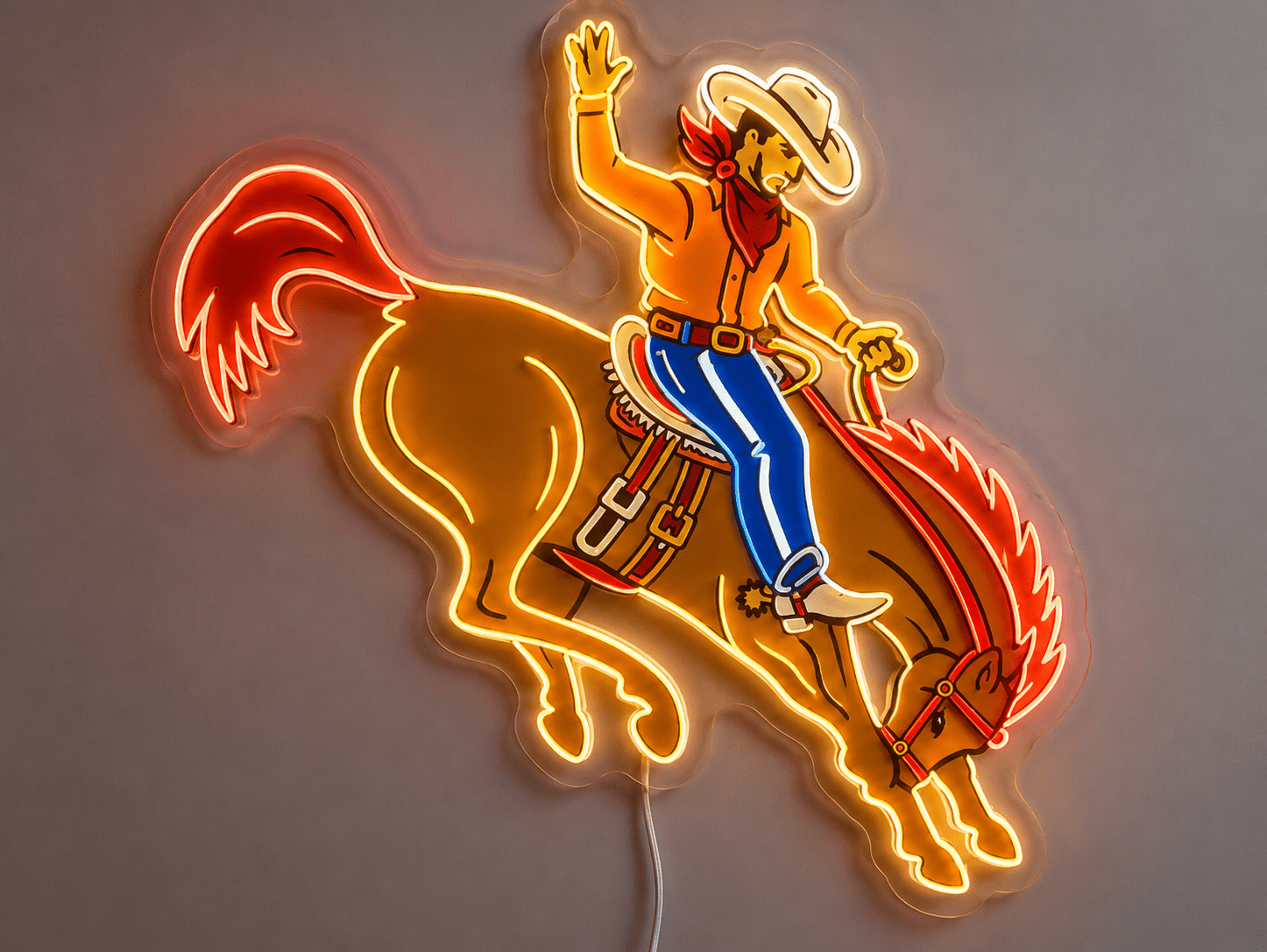 bucking bronco Custom LED Neon Sign - Shineneon