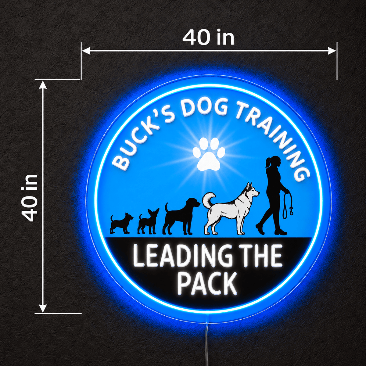 BUCK'S DOG TRAINING Custom LED Neon Sign - Shineneon