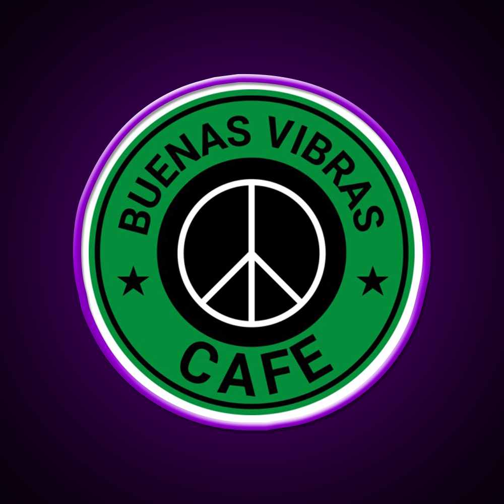 Buenas Good Vibes Bakery Cafe Led Neon Sign Espresso Bar Art Rgb Color